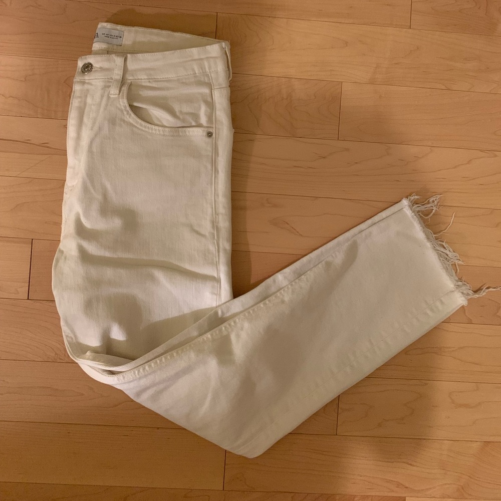 Zara white jeans